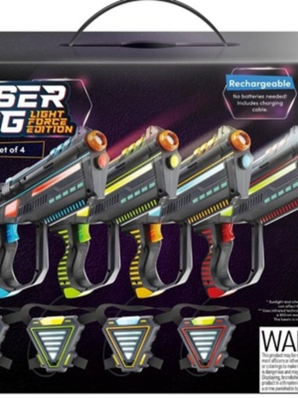 Squad Hero Battle Action Laser Tag 2.0 4 Player Blast Vests Rechargeable